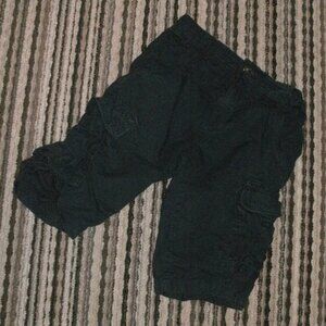 Skate Nation Navy Blue Cotton Cargo Shorts Adjustable Waist size 146 10/12